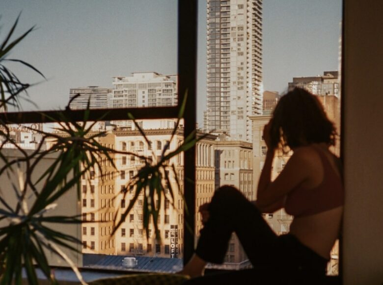 A HomeExchange customer enjoying the view.