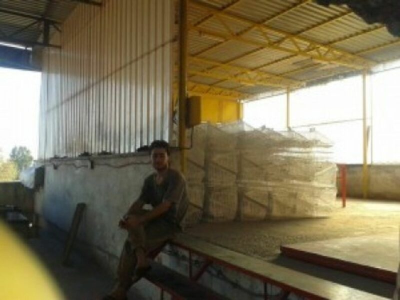 Ali, who was a French literature student at Aleppo University, now works in an iron factory in Turkey.