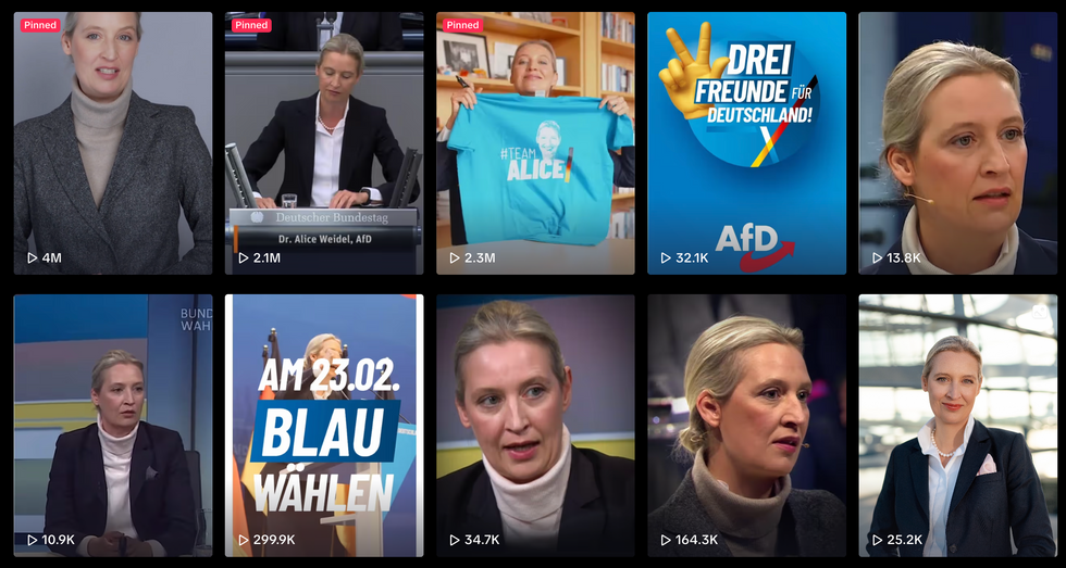 Alice Weidel's official TikTok account