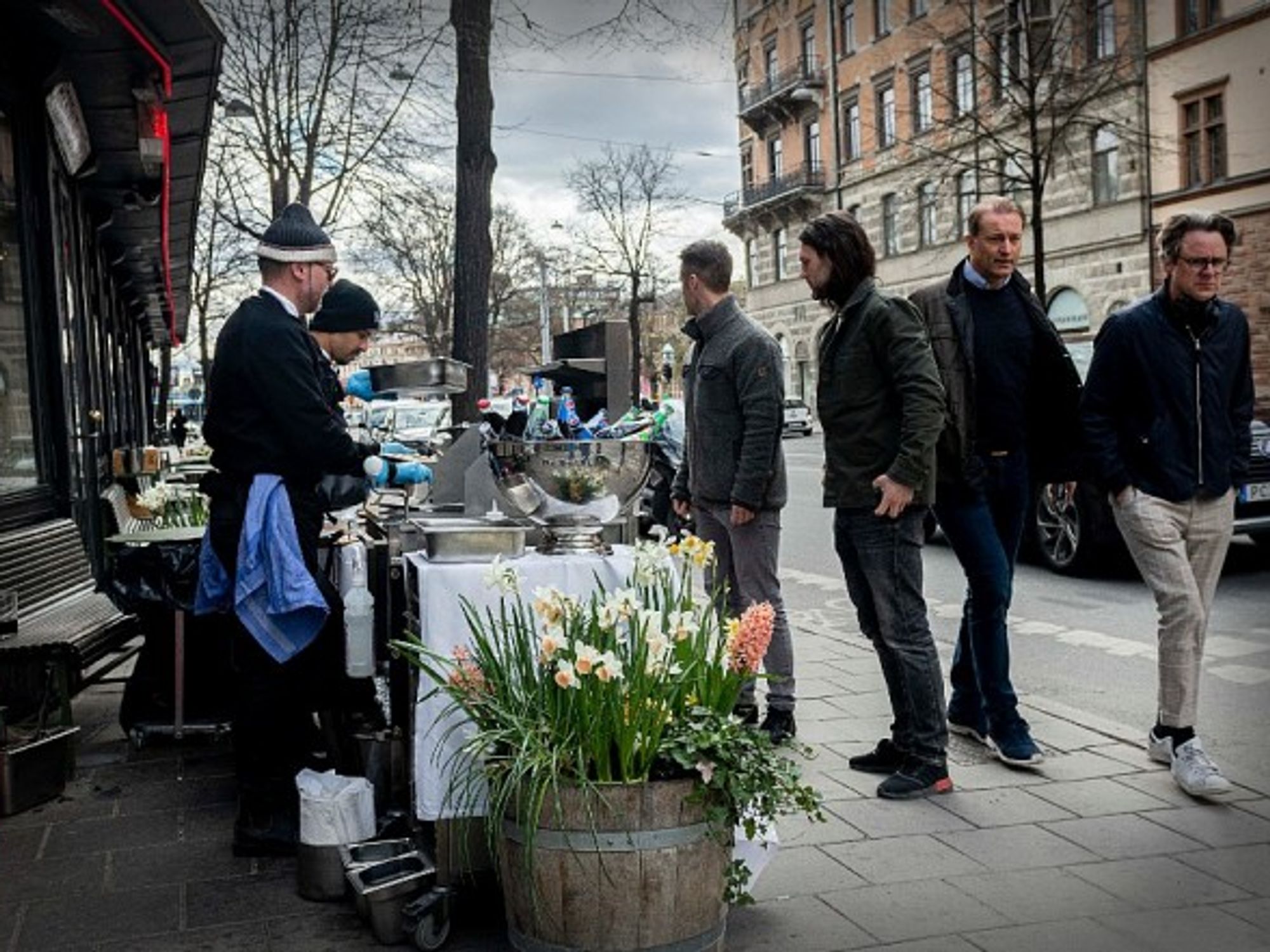 All together on the streets of Stockholm