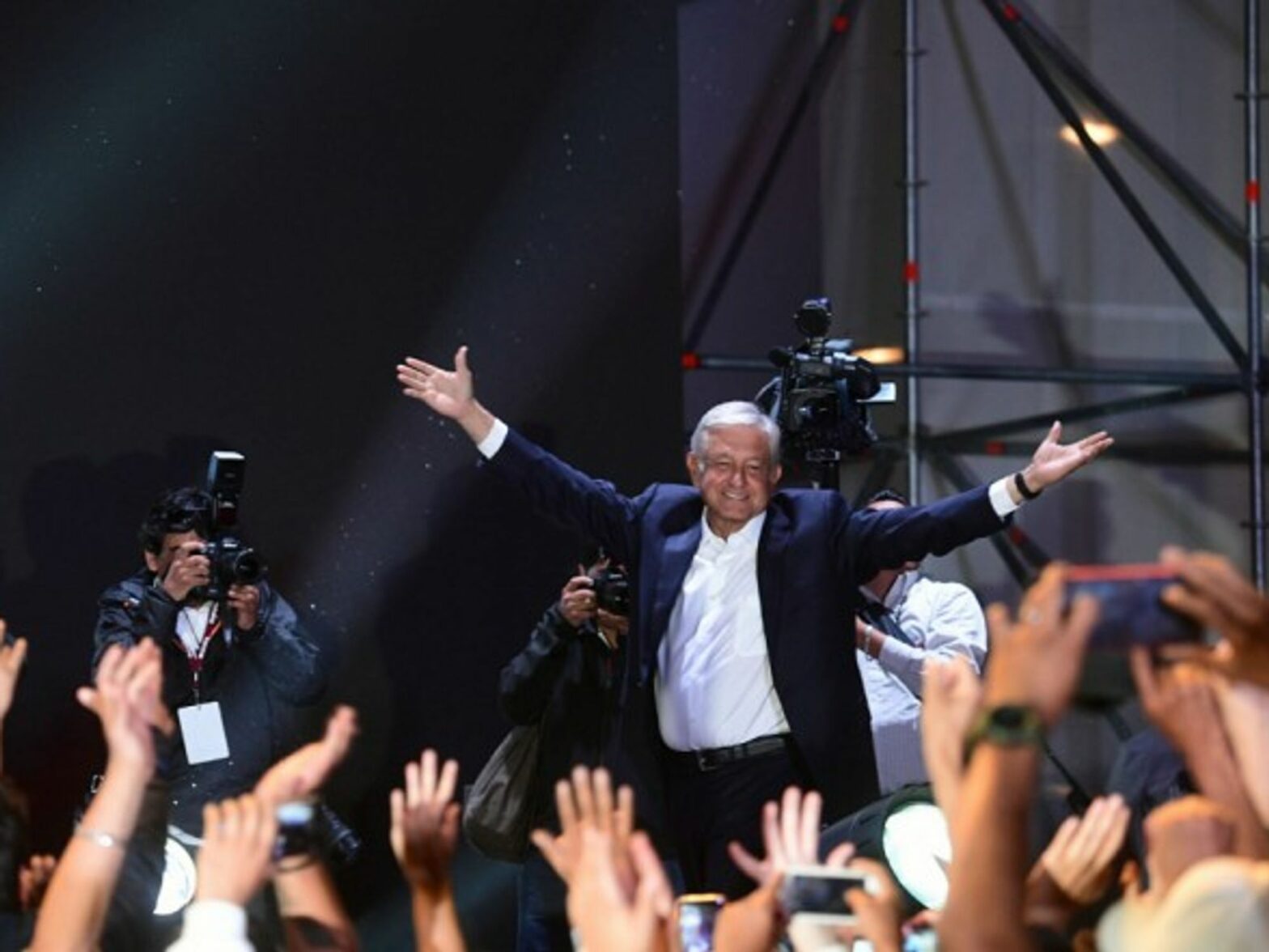 AMLO in Mexico City on July 2