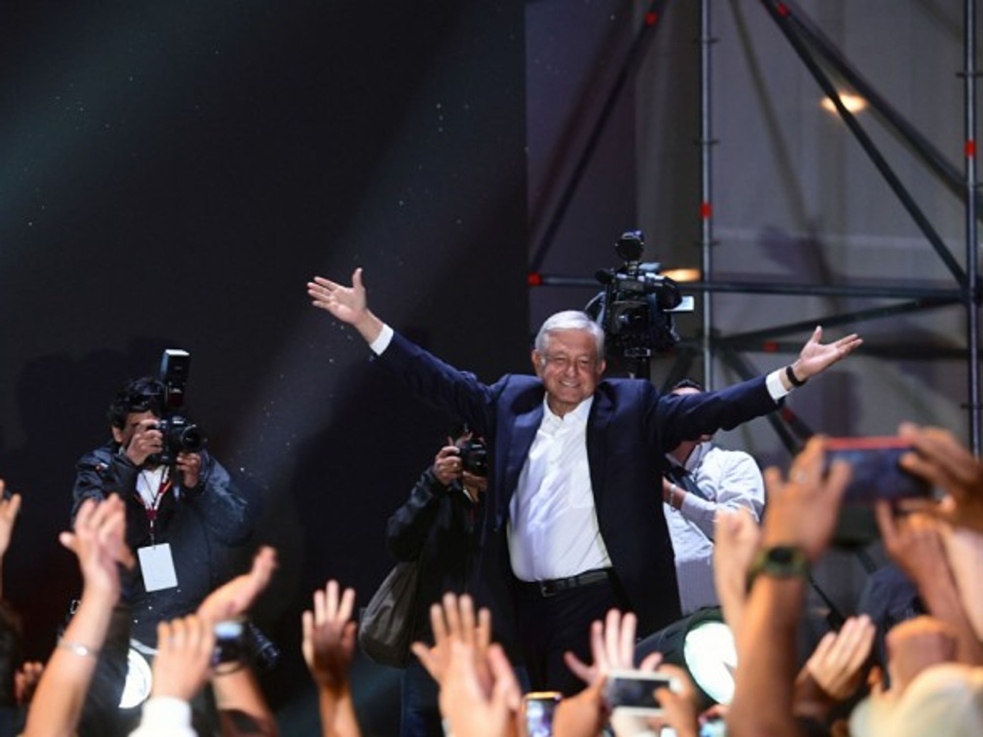 AMLO in Mexico City on July 2
