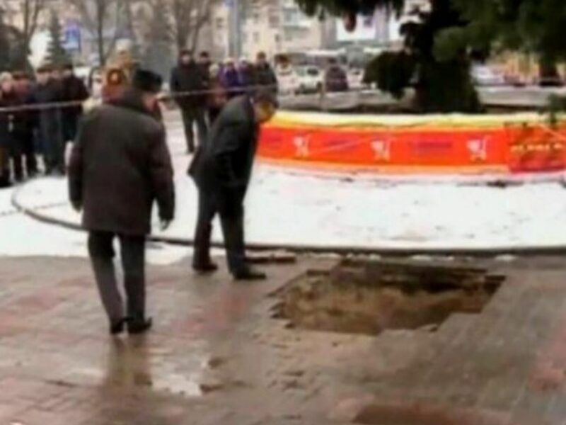 An 18-month-old baby died after he was sucked into this sewer hole with his mother.
