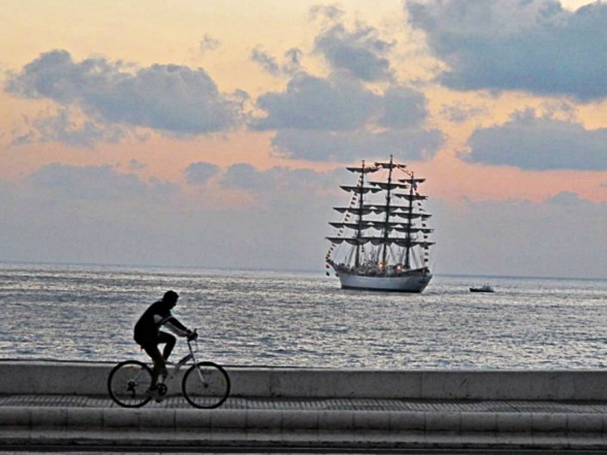 An Argentine naval ship in Las Palmas de Gran Canaria, Canary Islands