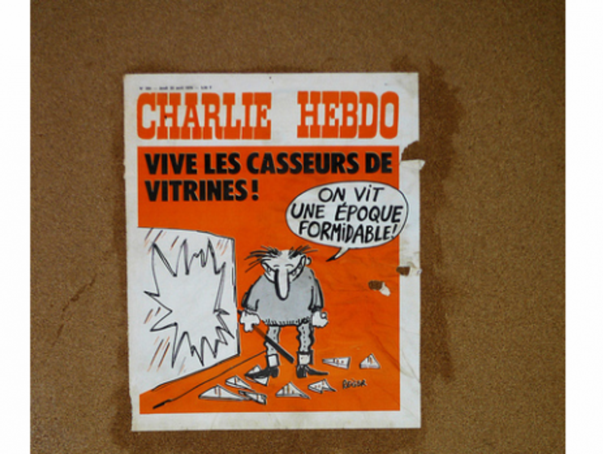 An earlier issue of Charlie Hebdo (spidey-man)