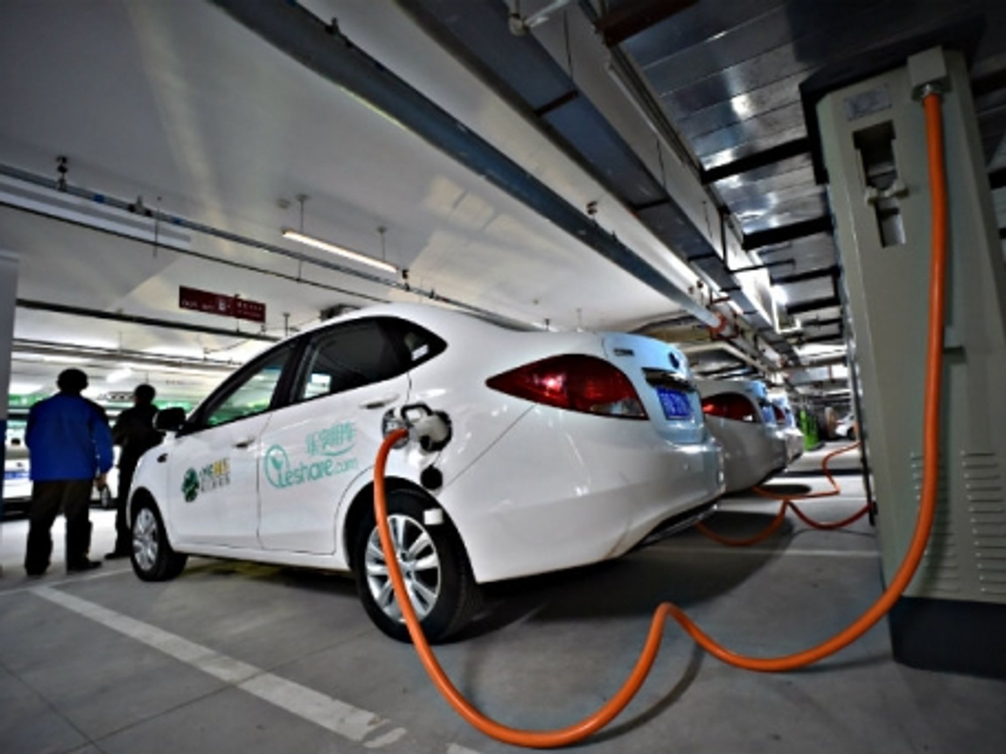 An electric fueling station in Beijing