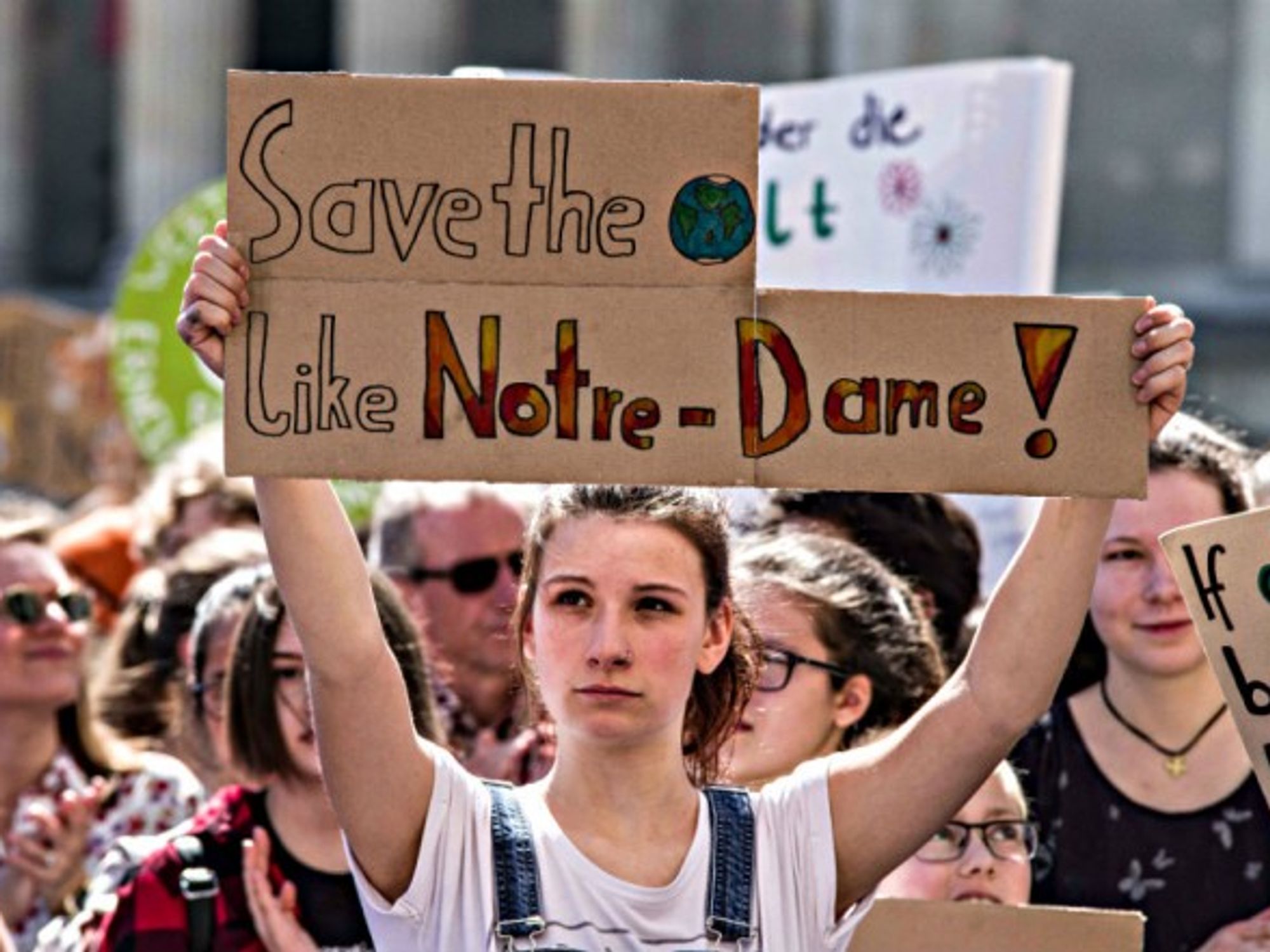 An environmental protester in Munich