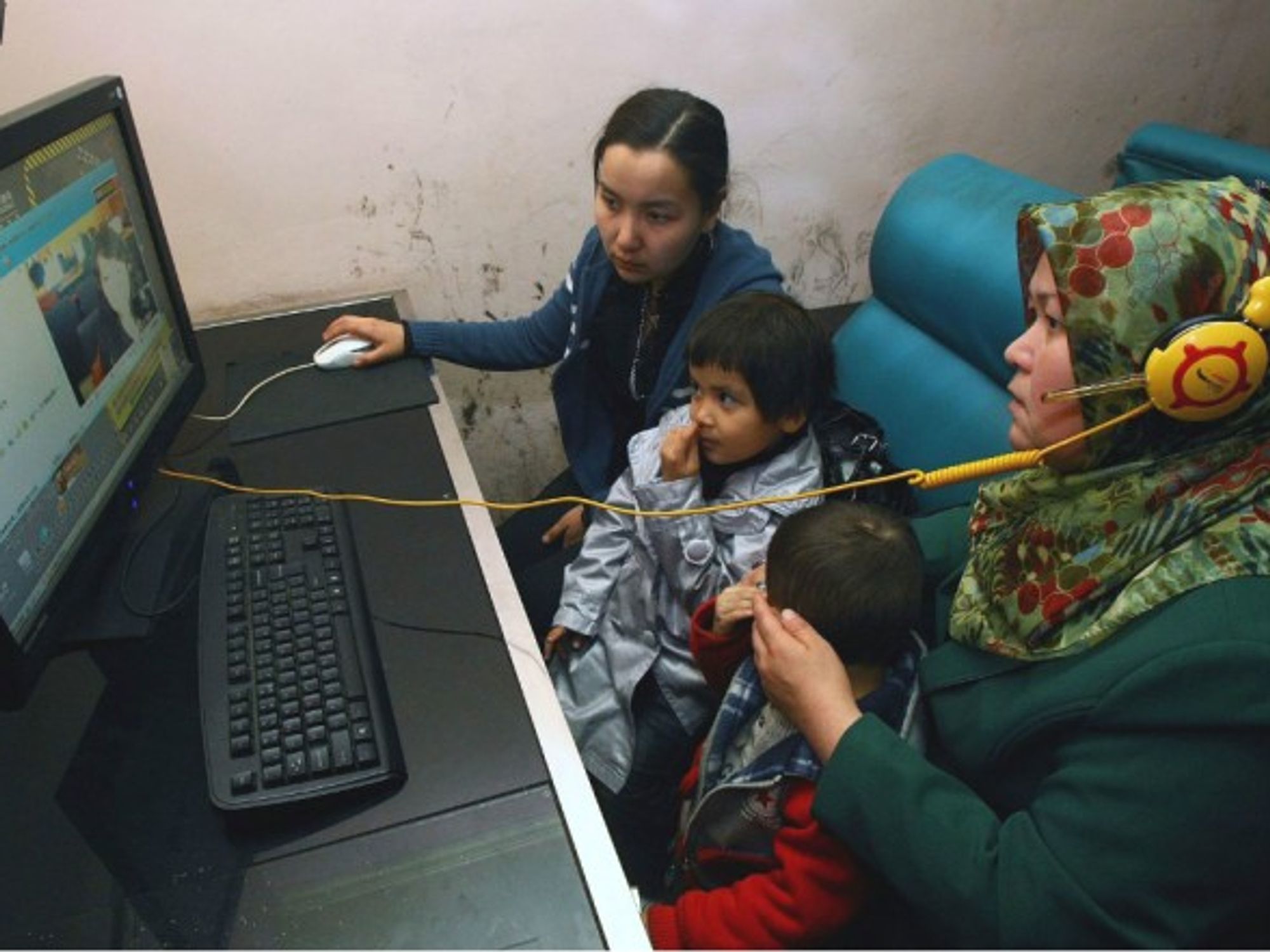 An Internet cafe in northwest China