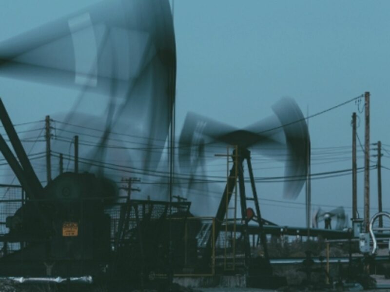 An oil field outside Bakersfield, California.