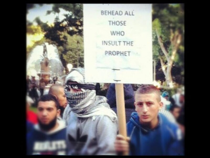 An ugly threat at an Islamic rally in Sydney
