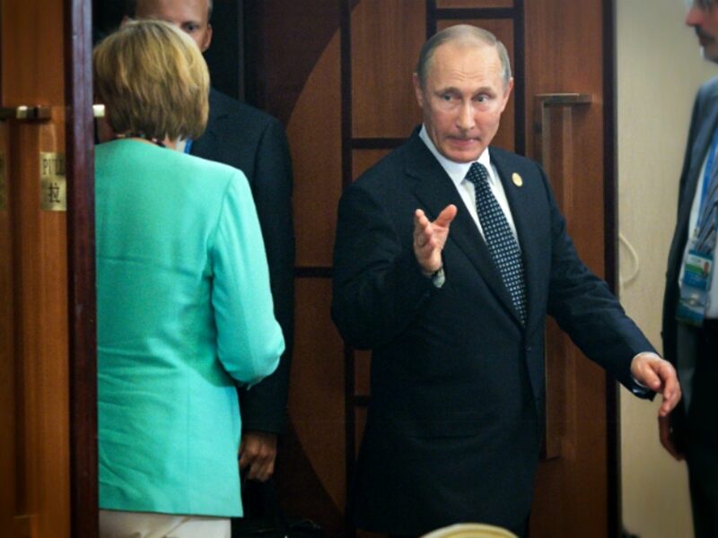 Angela Merkel and Vladimir Putin on Sept. 4