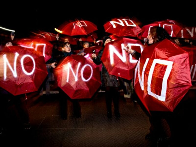 Angry mob in Rome on Dec. 1
