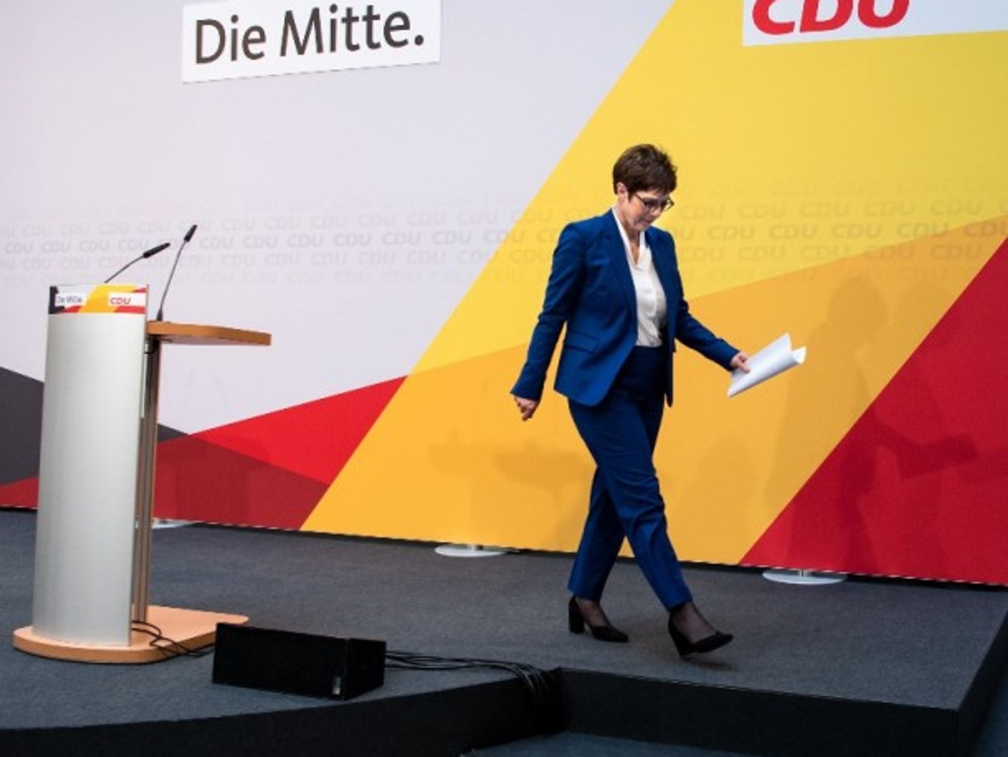 Annegret Kramp-Karrenbauer on Feb. 10