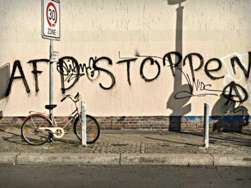 Anti-AfD graffiti in Berlin