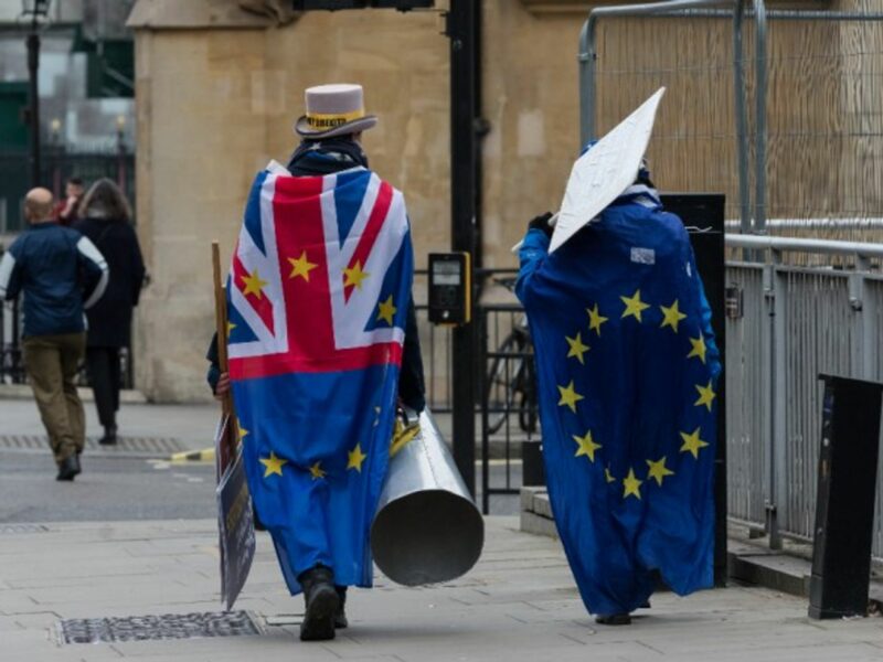 Anti-Brexit demonstrators in central London