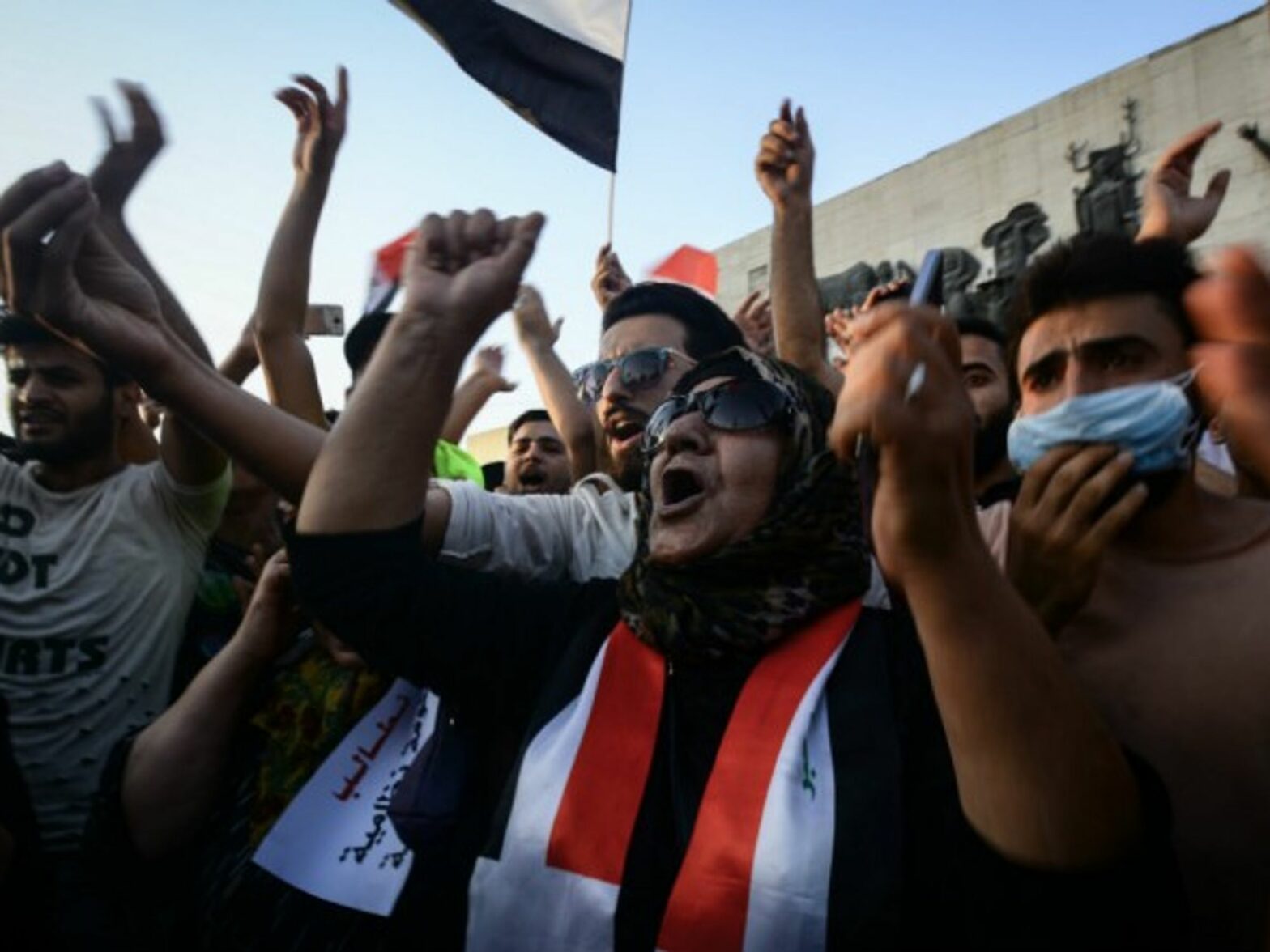 Anti-corruption protests in Baghdad. July 27, 2018