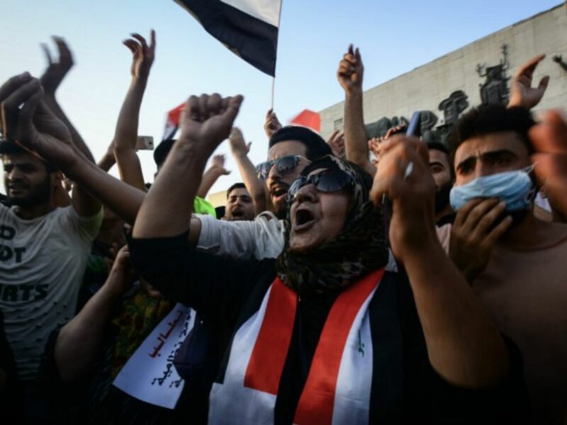 Anti-corruption protests in Baghdad. July 27, 2018