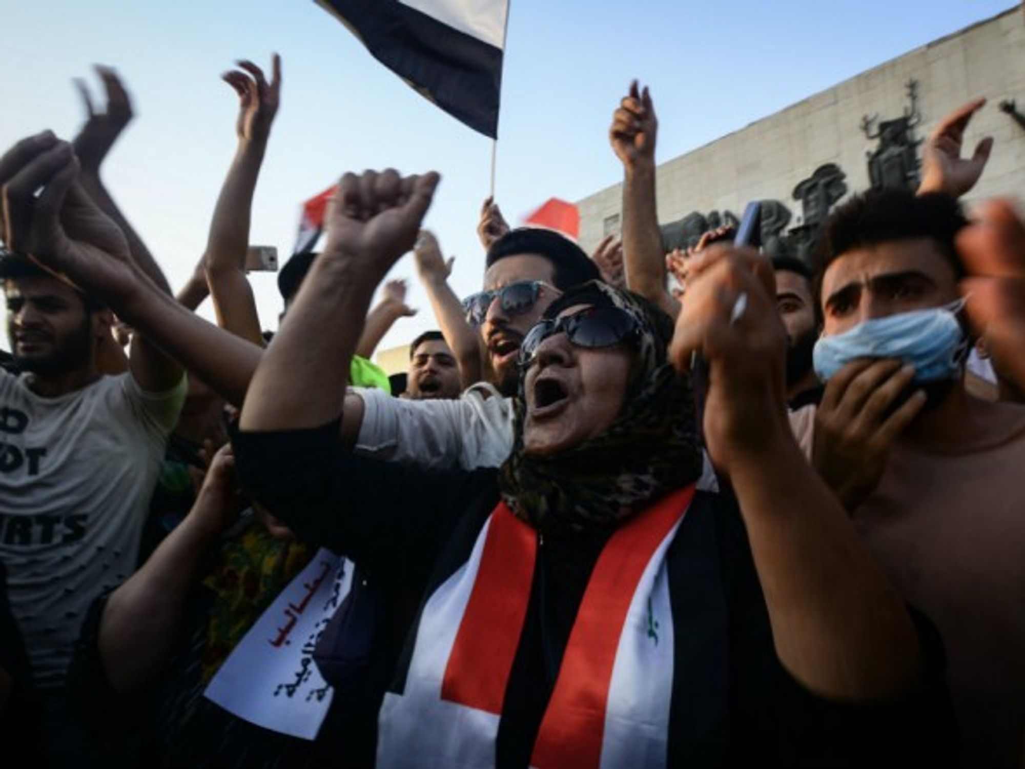 Anti-corruption protests in Baghdad. July 27, 2018