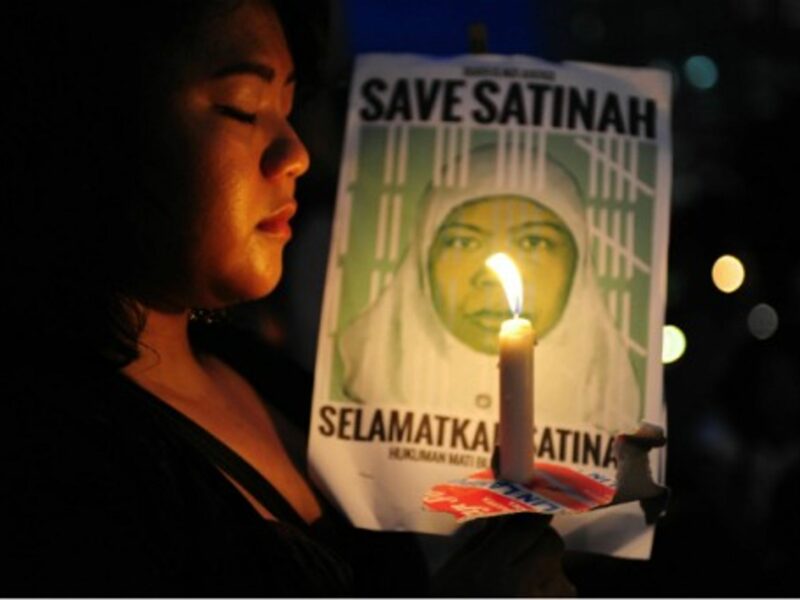 Anti-death penalty protest in Jakarta