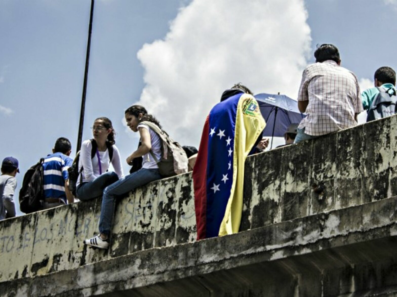 Anti-government protest in Caracas, Venezuela, on April 24