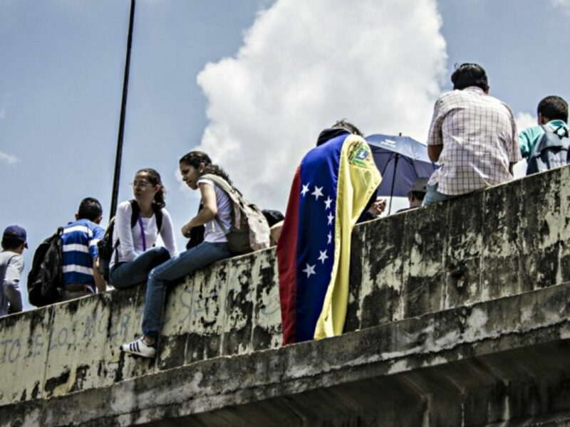 Anti-government protest in Caracas, Venezuela, on April 24