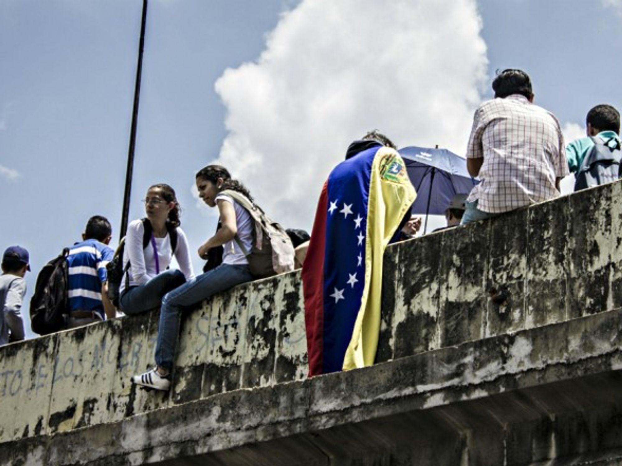 Anti-government protest in Caracas, Venezuela, on April 24