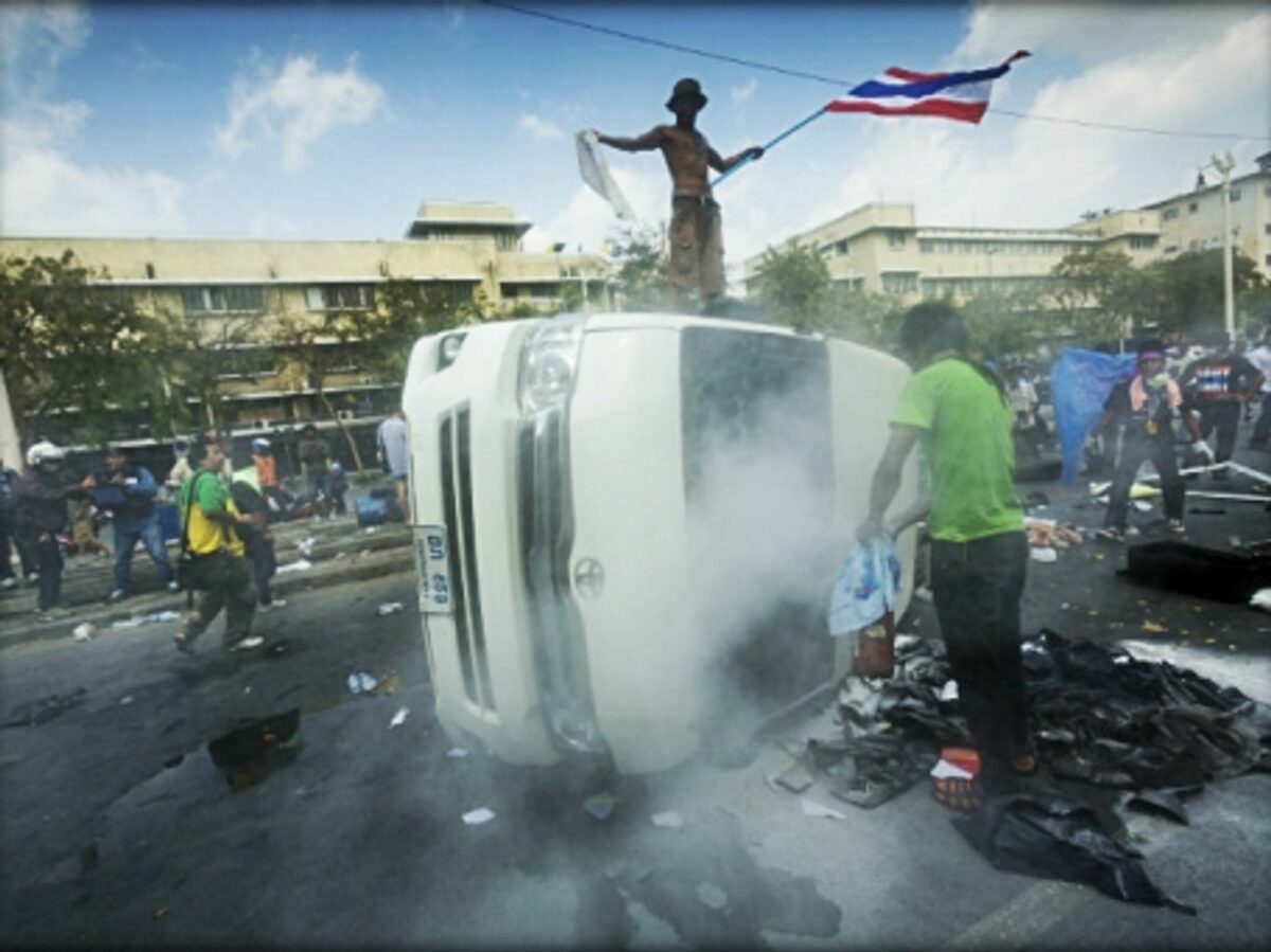 Anti-government protests last year in Thailand