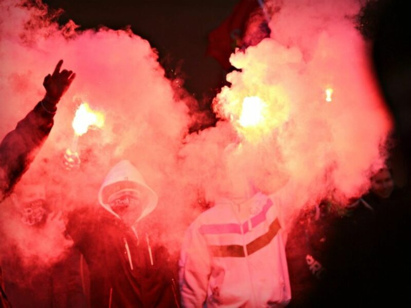 Anti-immigration protests in Warsaw last February