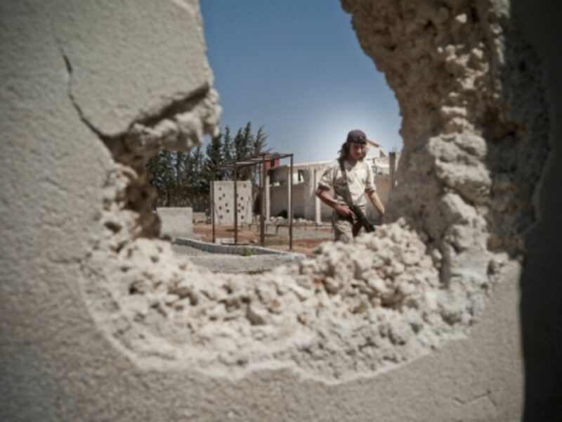Anti-ISIS fighter training in Aleppo, Syria