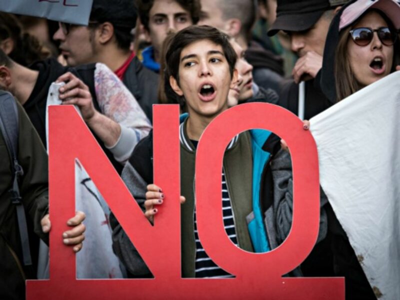 Anti-Renzi protest in Rome on Nov. 27