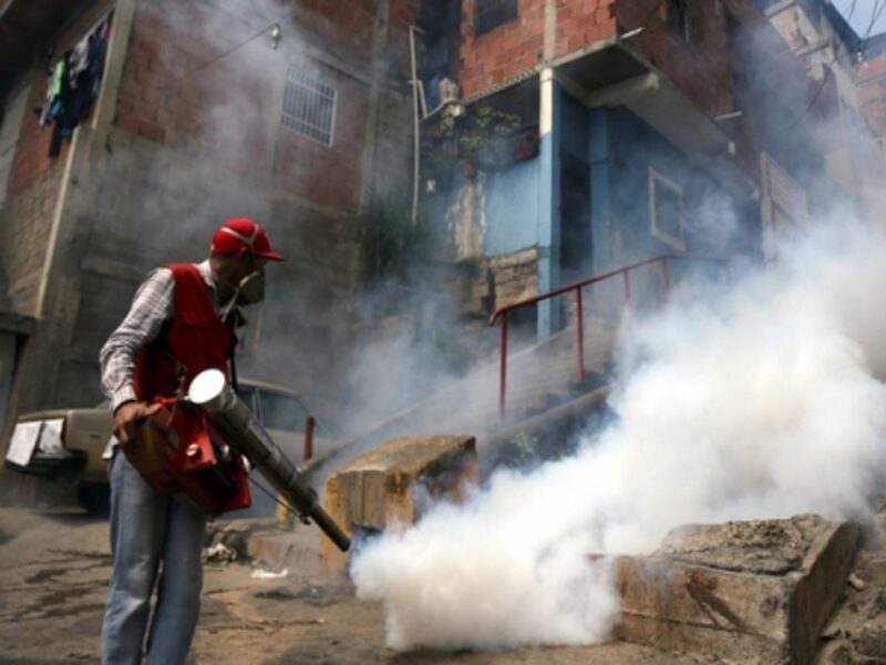 Anti-Zika fumigation campaign in Caracas, Venezuela