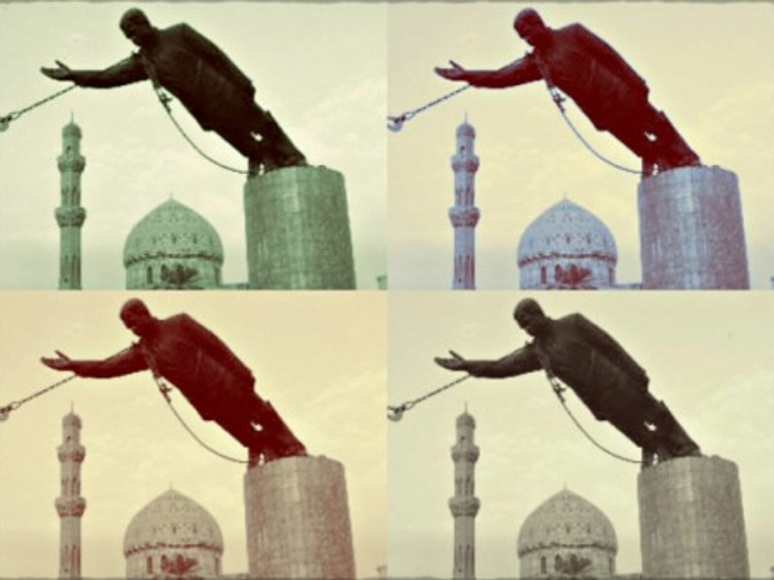 April 2003 toppling of Saddam Husseinâ€™s statue in Baghdad