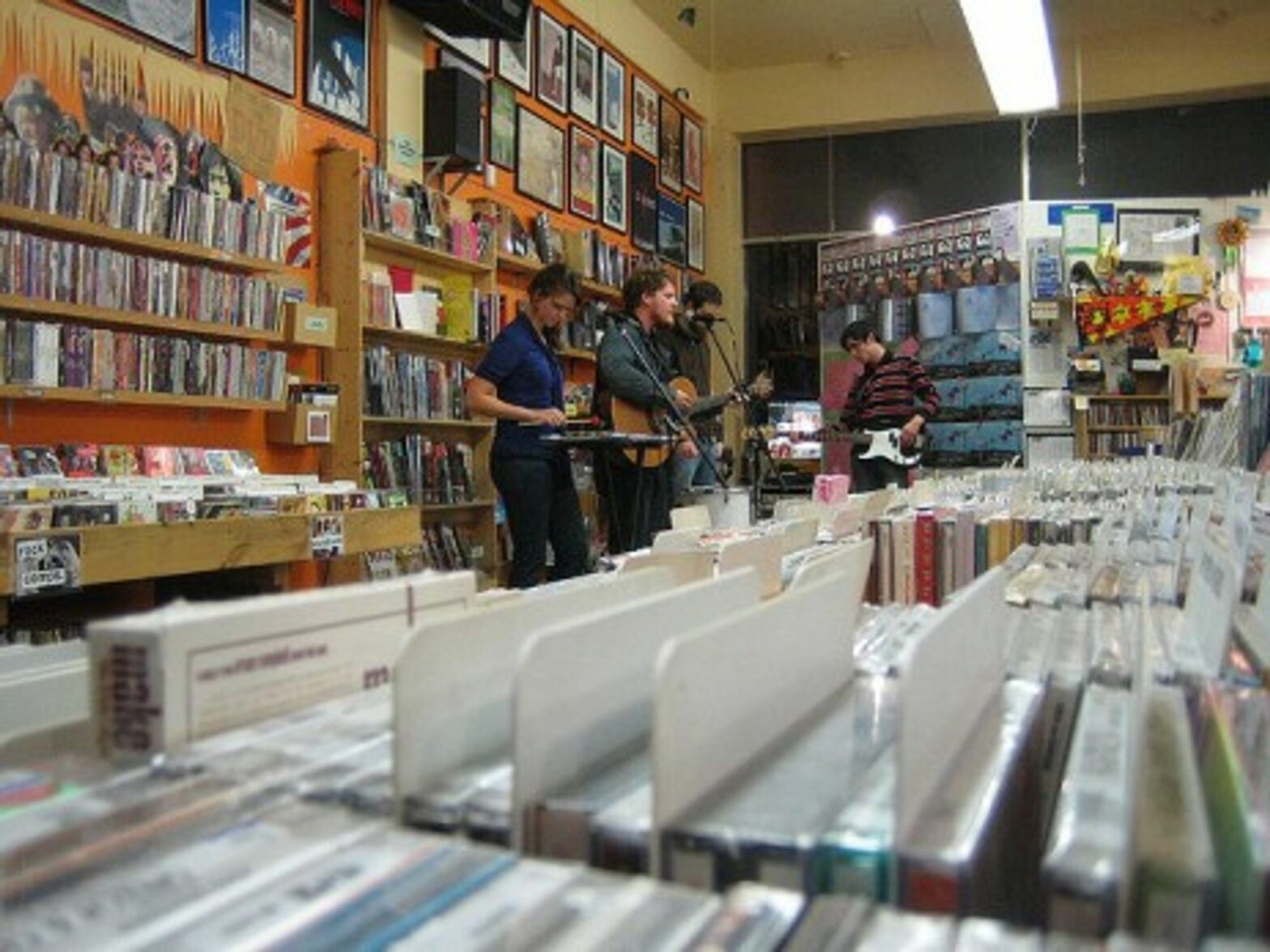 Are old-style record stores, like this one in Seattle, destined for dustbin. (Dustin and Jenae)