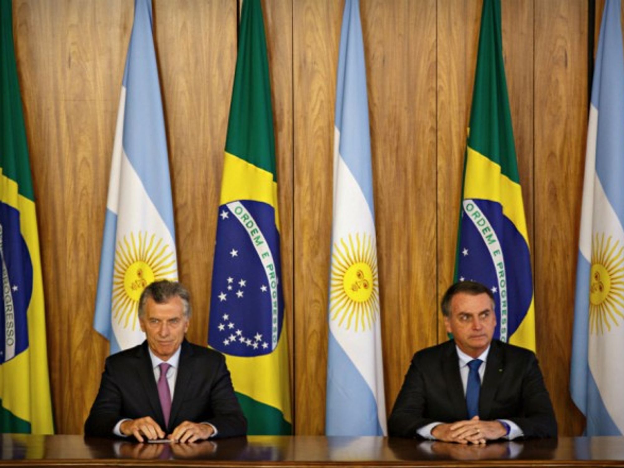 Argentina's Macri and Brazil's Bolsonaro in Brasilia