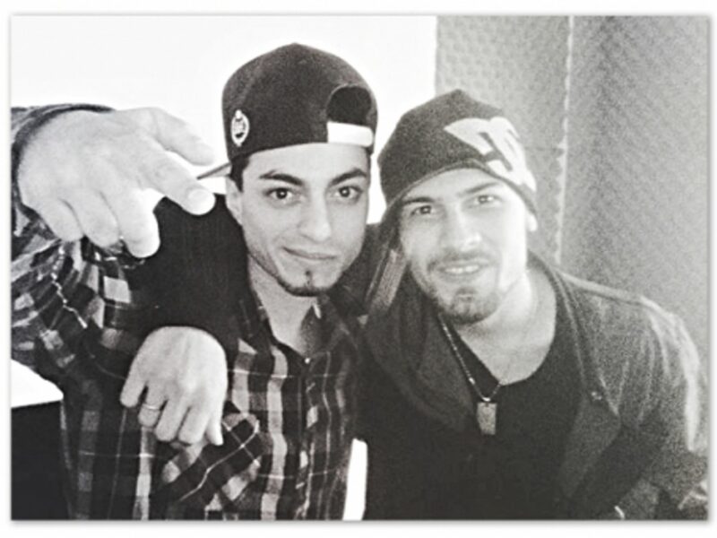 Argentine rappers Brian Molina and Maximiliano Fernandez
