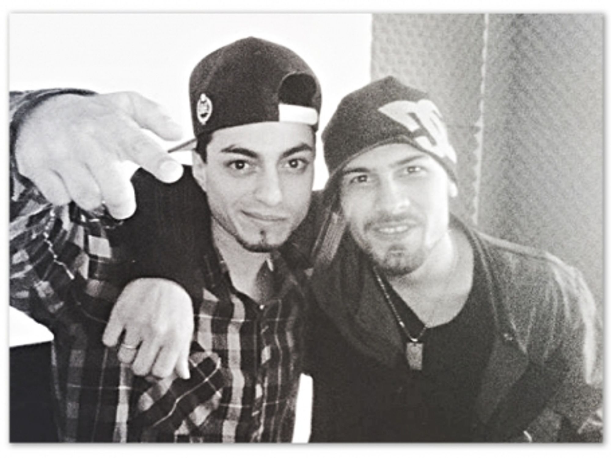 Argentine rappers Brian Molina and Maximiliano Fernandez