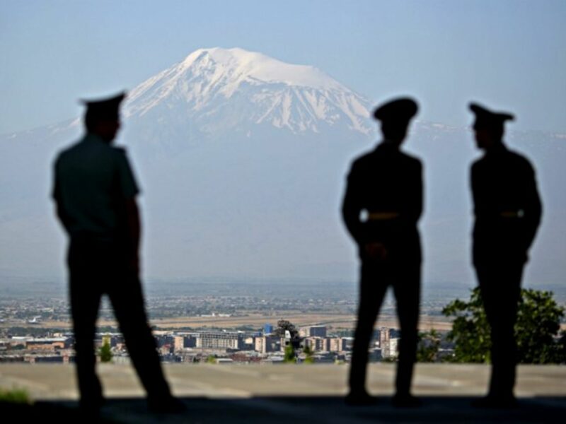 Armenian soldiers in Yerevan