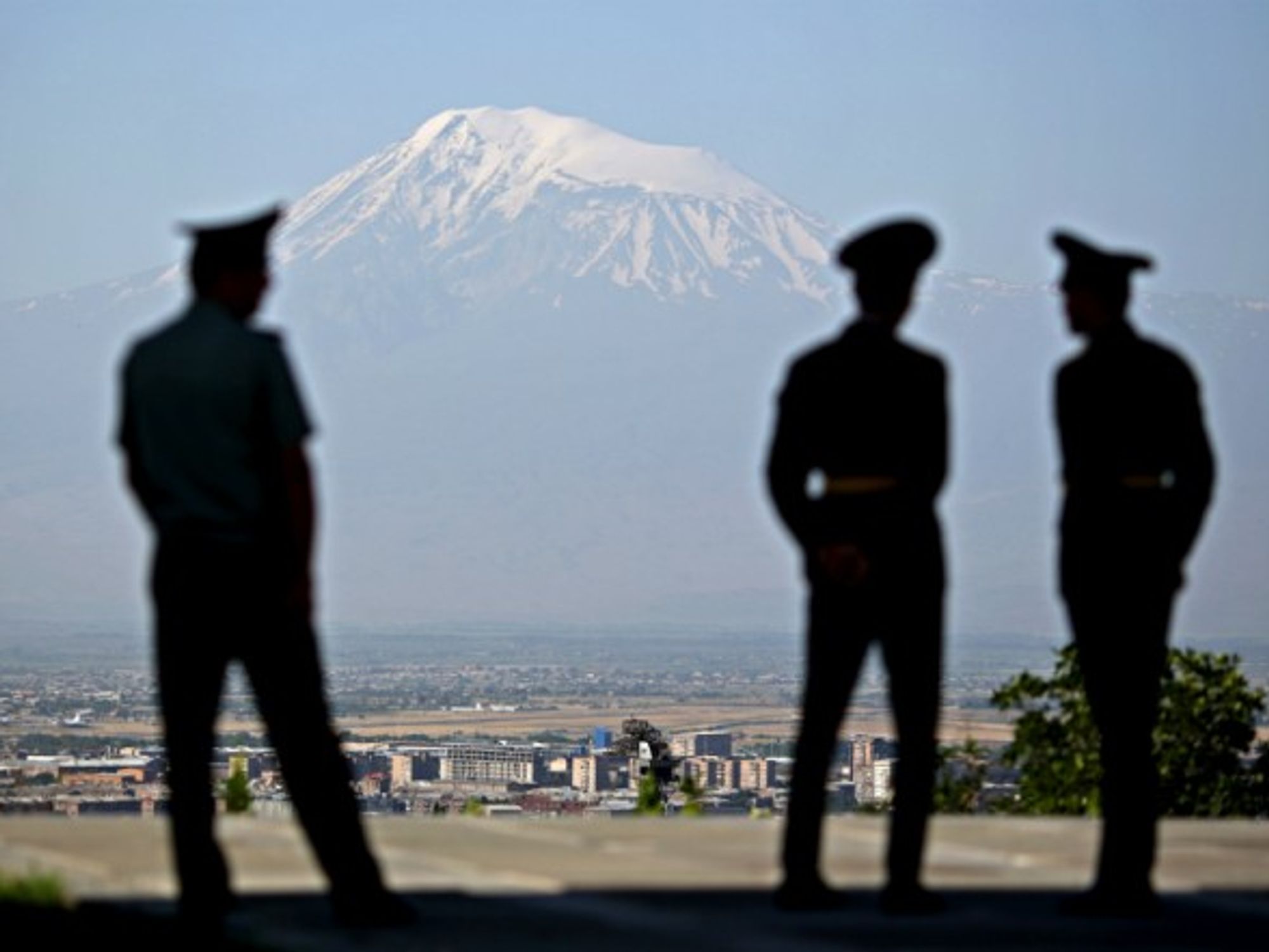 Armenian soldiers in Yerevan