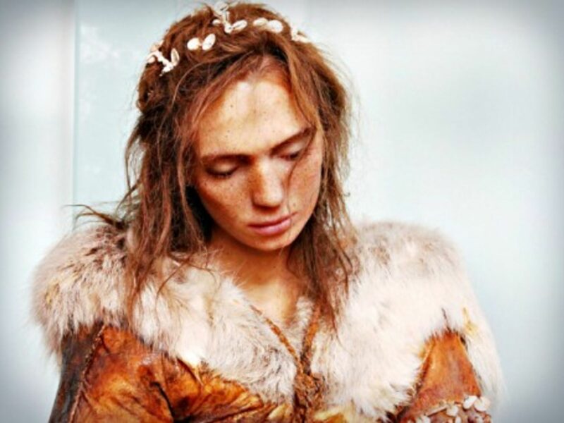 Artist's impression of a Magdalenian woman