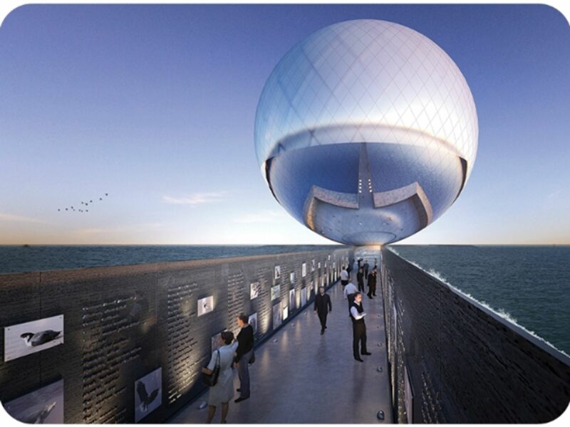 Artist's impression of the Clear Orb project in Santa Monica, CA