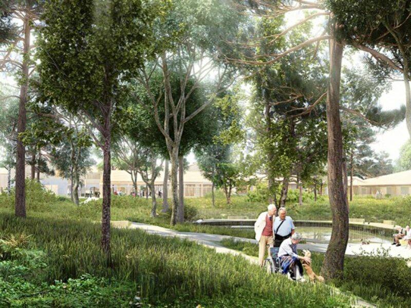 Artist's impression of the upcoming Alzheimer Village in Dax