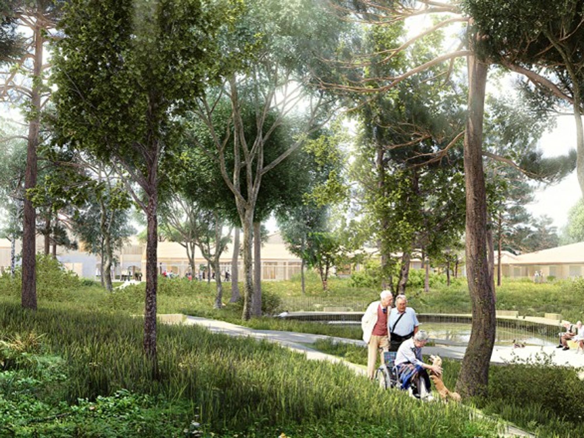 Artist's impression of the upcoming Alzheimer Village in Dax