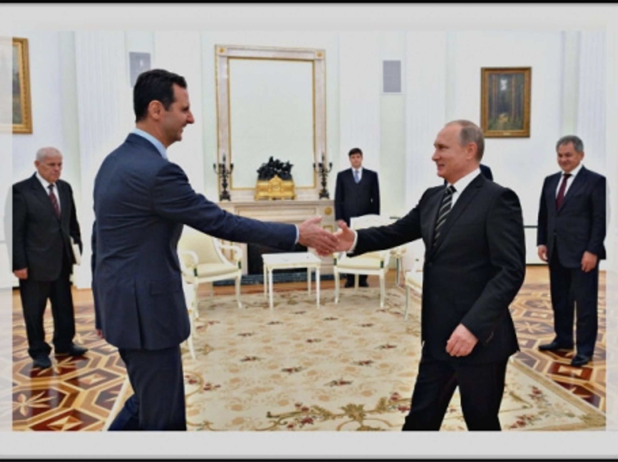 Assad and Putin at the Kremlin in October.