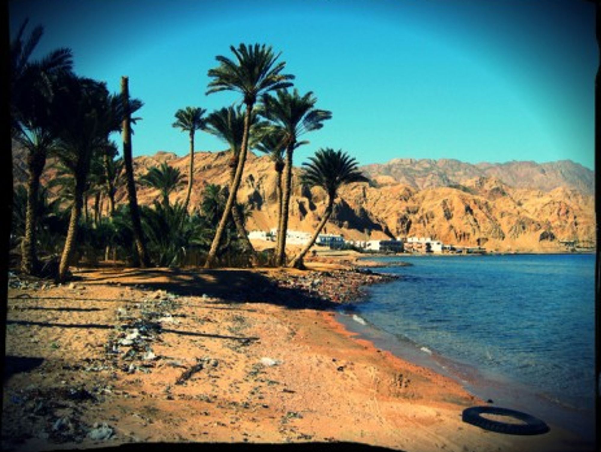 Assalah beach north of Dahab