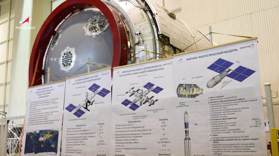 Assembling the Russian Orbital Service Station