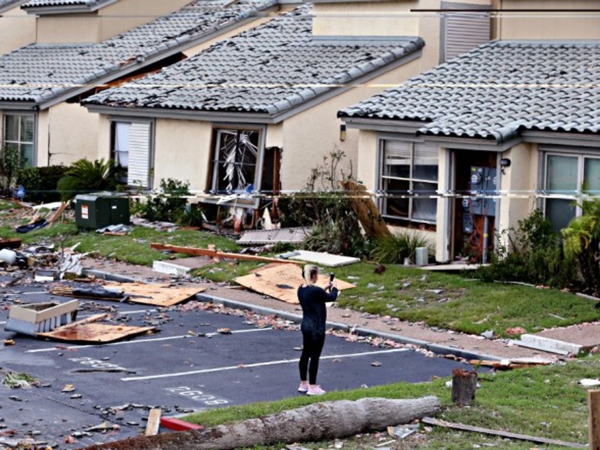 Assessing post-Harvey damage in Rockport, Texas.