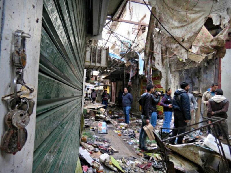 At a Baghdad market hit by a bomb attack on Dec. 31