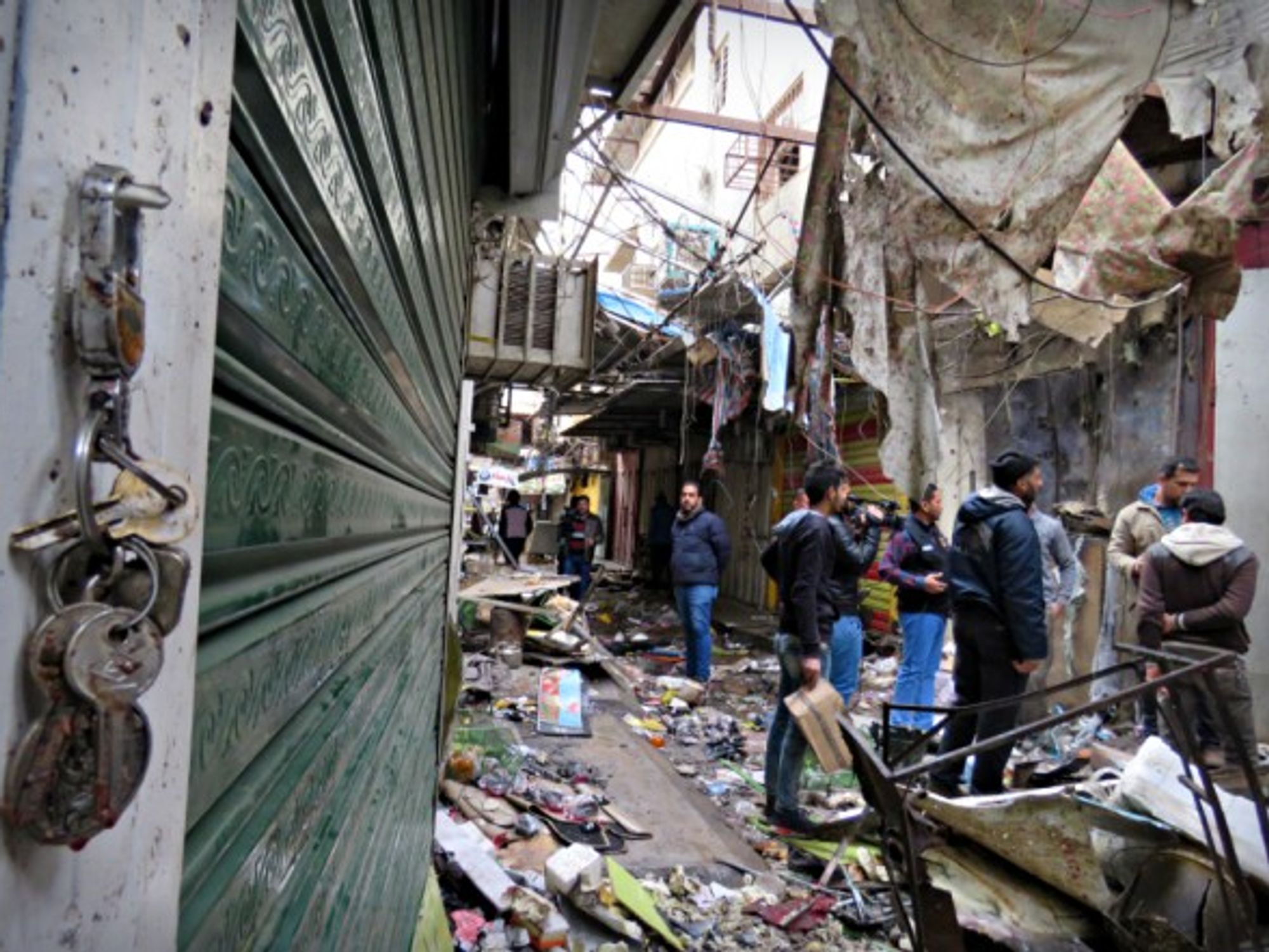 At a Baghdad market hit by a bomb attack on Dec. 31