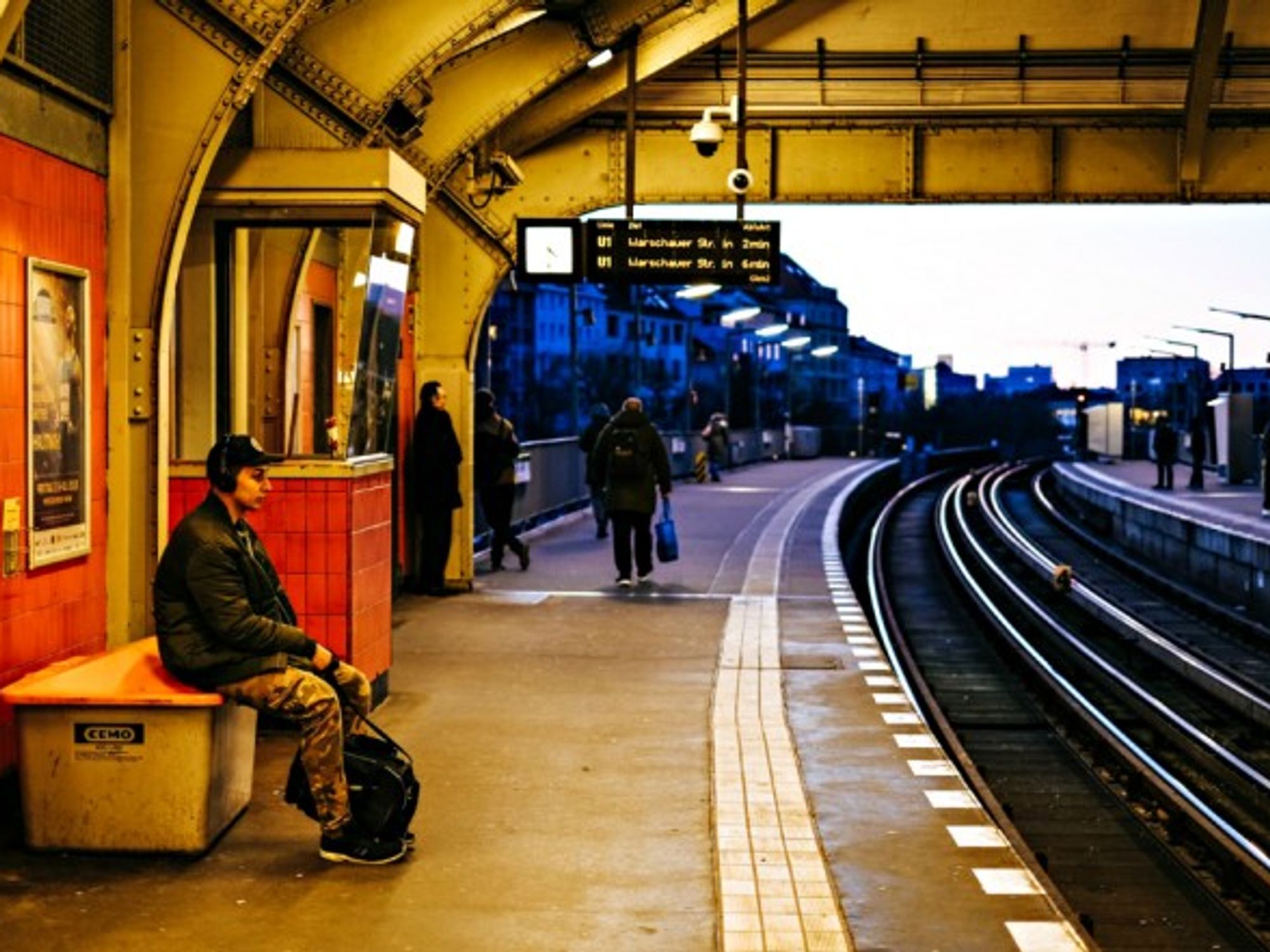 At a Berlin train station