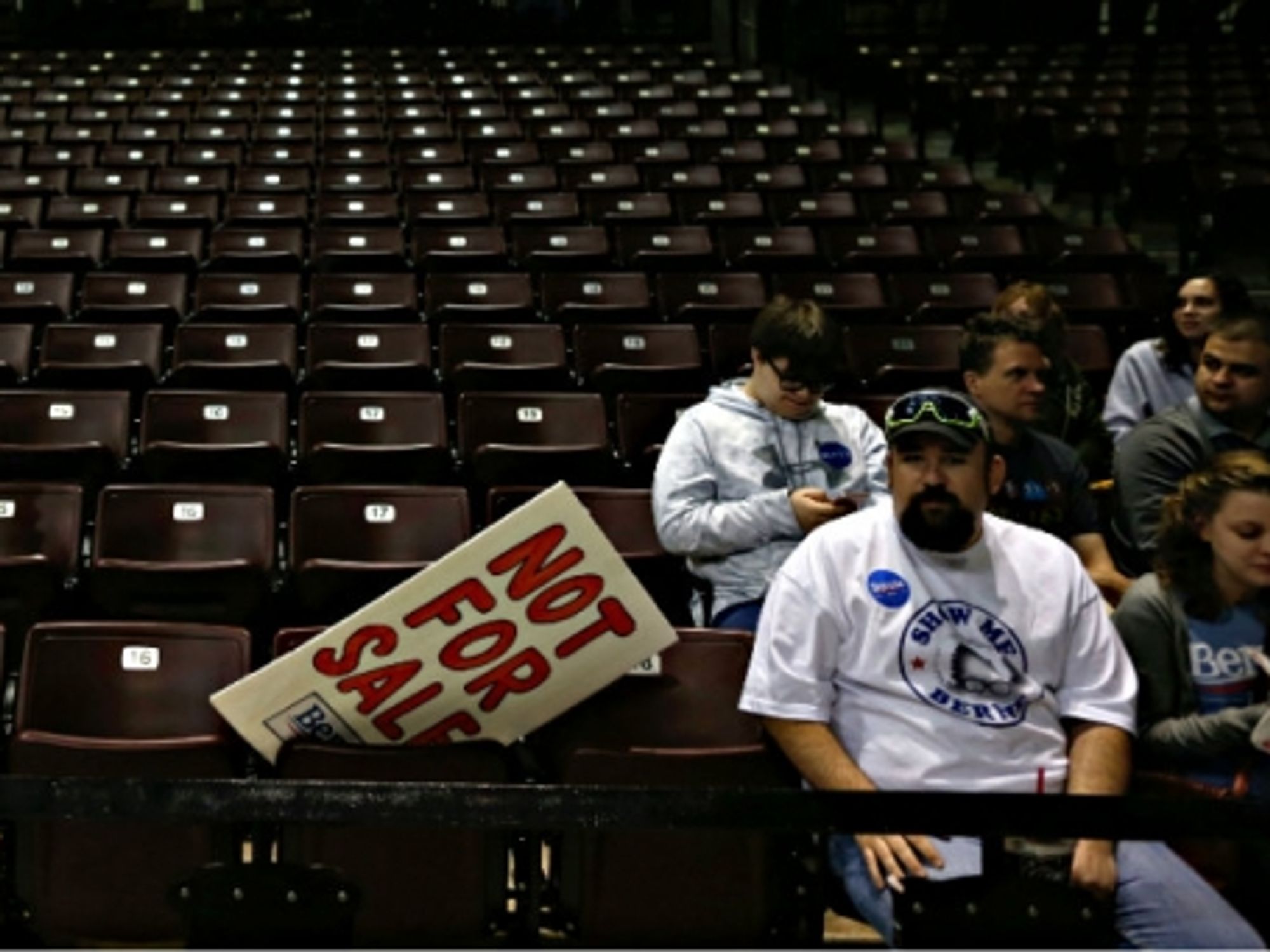 At a Bernie Sanders rally in Missouri
